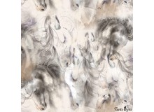 Bio Jersey Lillestoff - Wildpferde